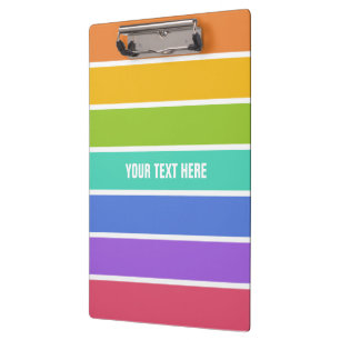 Rainbow Colours custom clipboard