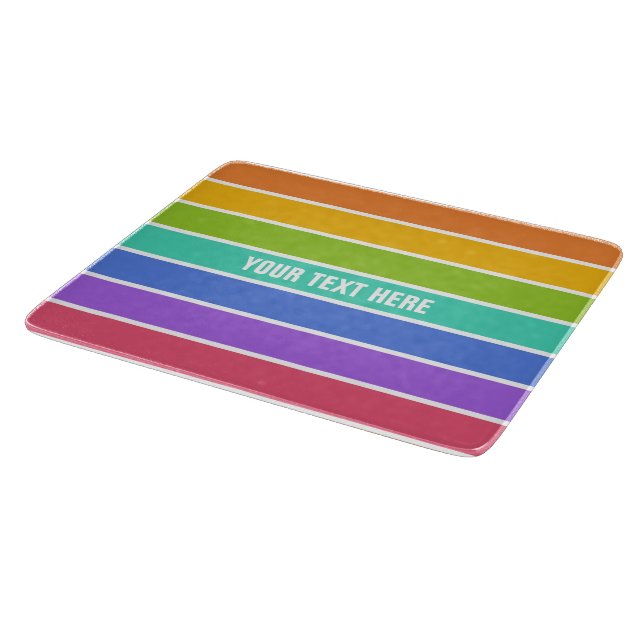 Rainbow Colours custom cutting boards (Corner)