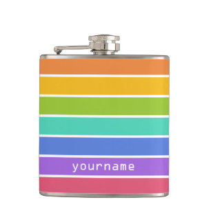 Rainbow Colours custom flask