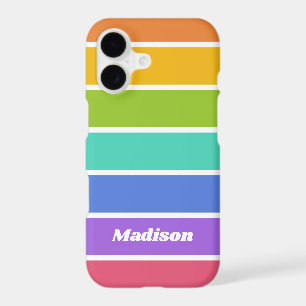 Rainbow Colours custom name phone cases