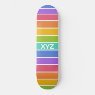 Rainbow Colours custom skateboards