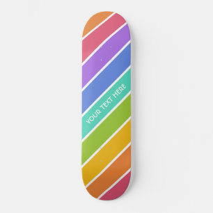Rainbow Colours custom skateboards