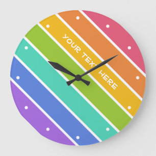 Rainbow Colours custom wall clocks