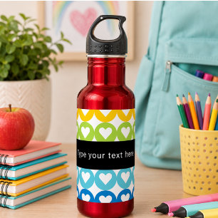 Rainbow Colours Cute Back to School 532 Ml Water Bottle