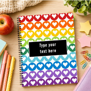 Rainbow Colours Cute Back to School Notebook