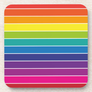 Rainbow Colours Design  Coaster