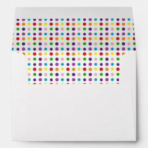 Rainbow colours envelopes