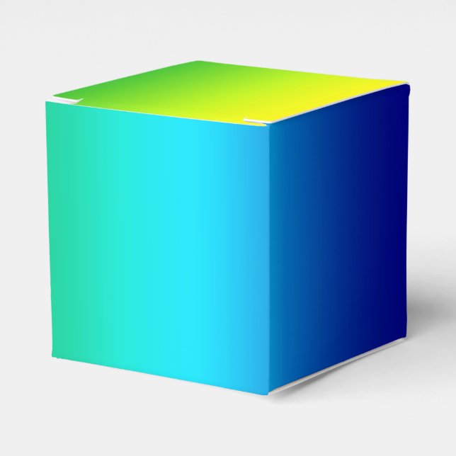 Rainbow Colours Favour Box (Front Side)