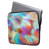 Rainbow colours in virtual pearly rock