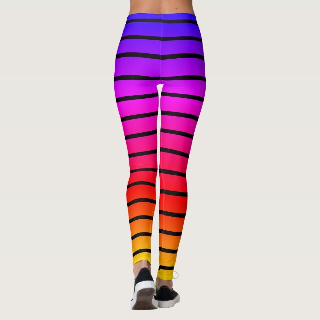 Rainbow Colours Leggings (Back)