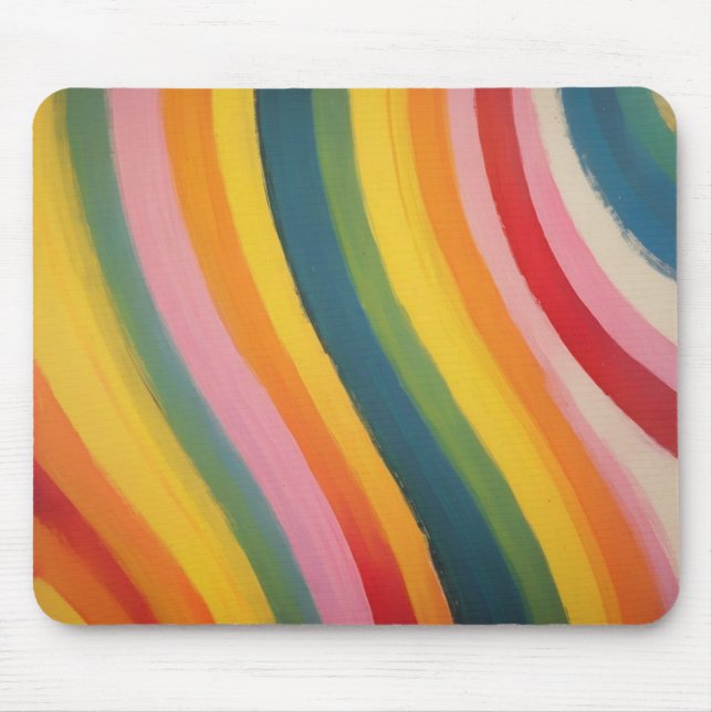 rainbow colours mouse pad (Front)