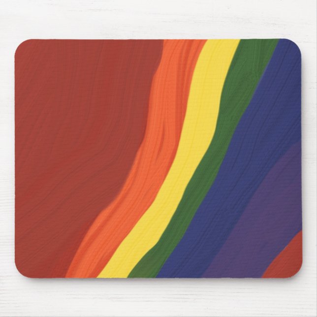 Rainbow Colours Mouse Pad (Front)