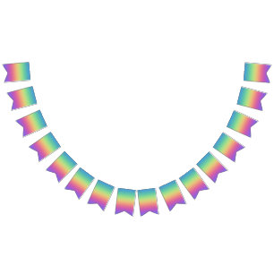Rainbow Colours Party Bunting Flags