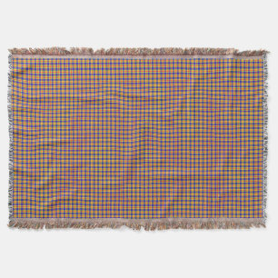Rainbow Colours Plaid Tartan Pattern Throw Blanket