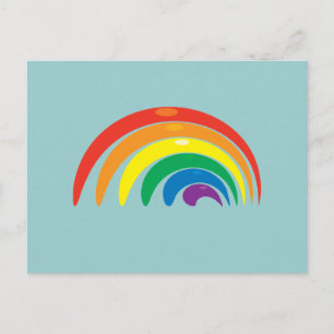 Rainbow Colours Postcard