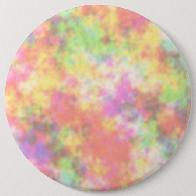Rainbow Colours. Pretty, Colourful Clouds. 6 Cm Round Badge (Front)
