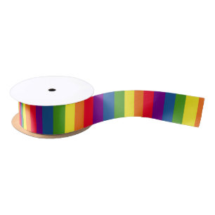 Rainbow Colours Pride Celebration Satin Ribbon
