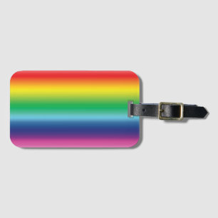 Rainbow colours pride lgbtq gay flag pattern luggage tag