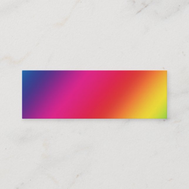 Rainbow Colours Profile Card (Front)
