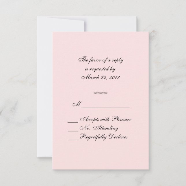 Rainbow Colours RSVP Card (Front)