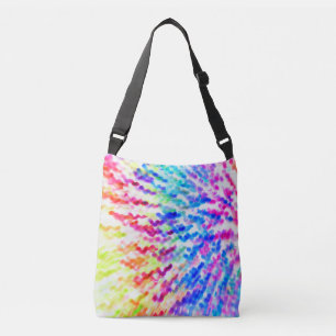 Rainbow Colours Splash water like Pattern Crossbody Bag