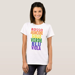 Rainbow Colours T-shirt (Italian)