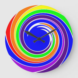 Rainbow Colours wall Clock