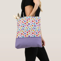 Rainbow Colours Watercolor Style Hearts Colour Blo