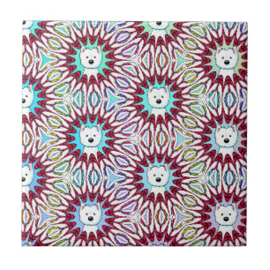 Rainbow Connection Westie Tile