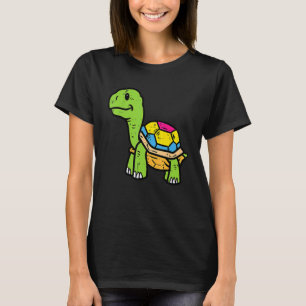 Rainbow Cool Lgbt Pride  Pansexual Turtle Tortoise T-Shirt