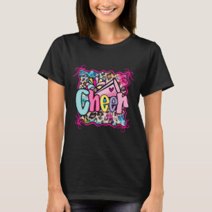 Rainbow Coquette Cheer Cheerleader Pom Megaphone G T-Shirt