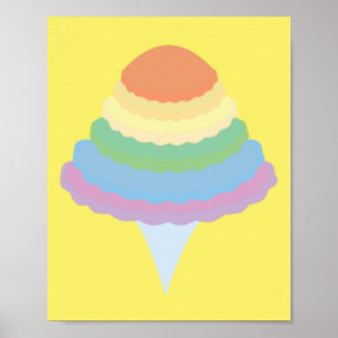Rainbow Cotton Candy  Poster