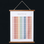Rainbow Counting Chart 1-100 Classroom Decor Hanging Tapestry<br><div class="desc">Help your child count to 100 with this colourful poster! Decorate a wall in your little one's nursery,  bedroom,  or playroom with this educational tapestry to encourage learning everyday. Change the language of the title using the template features.</div>