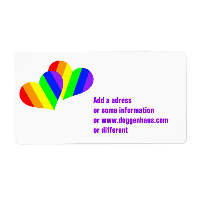 Rainbow Couple Hearts (Front)