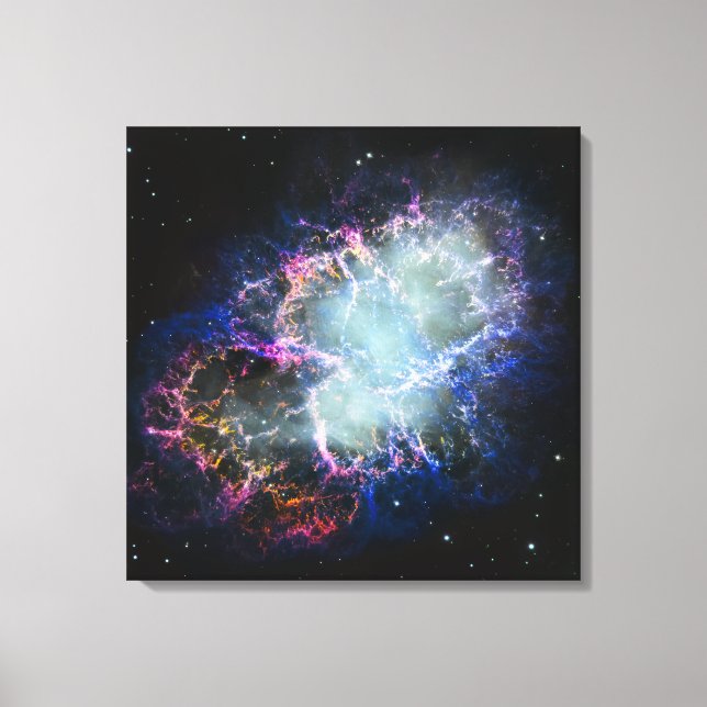 Rainbow Crab Nebula 24x24 Canvas Print (Front)