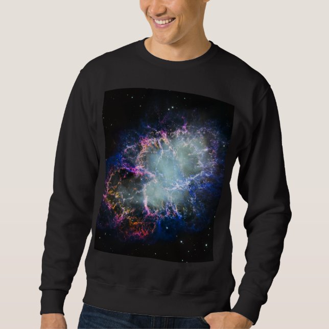 Rainbow Crab Nebula Full Photo Sweatshirt (Front)