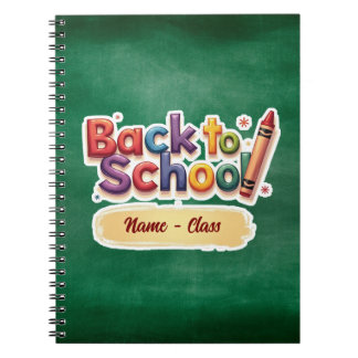 Rainbow Crayon Back to School Design Notebook
