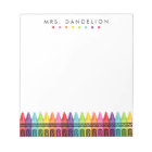 Rainbow Crayons | Kindergarten Teacher Notepad