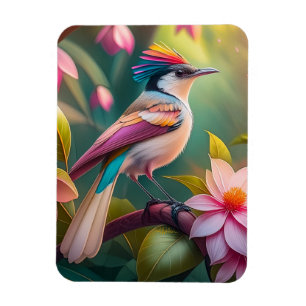 Rainbow crested Jay Fantasy Bird Magnet