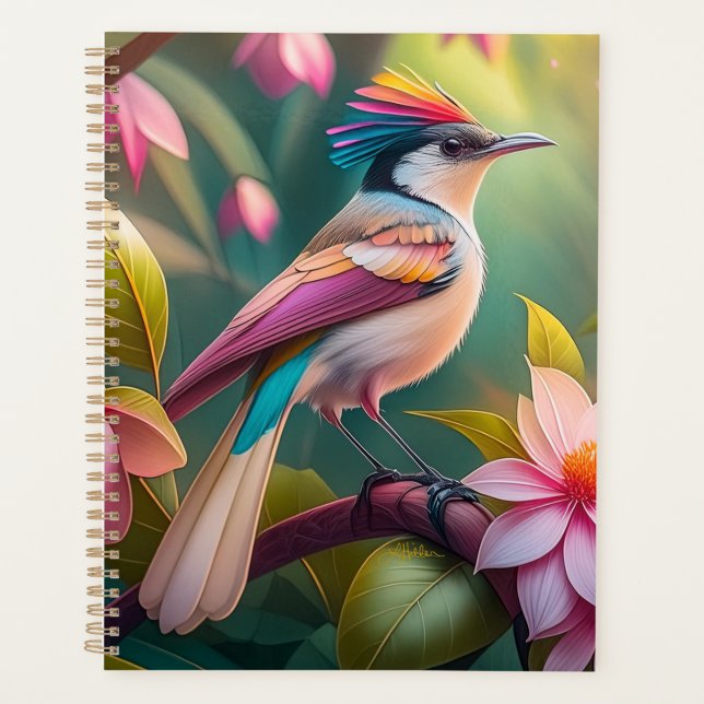 Rainbow crested Jay Fantasy Bird Planner (Front)