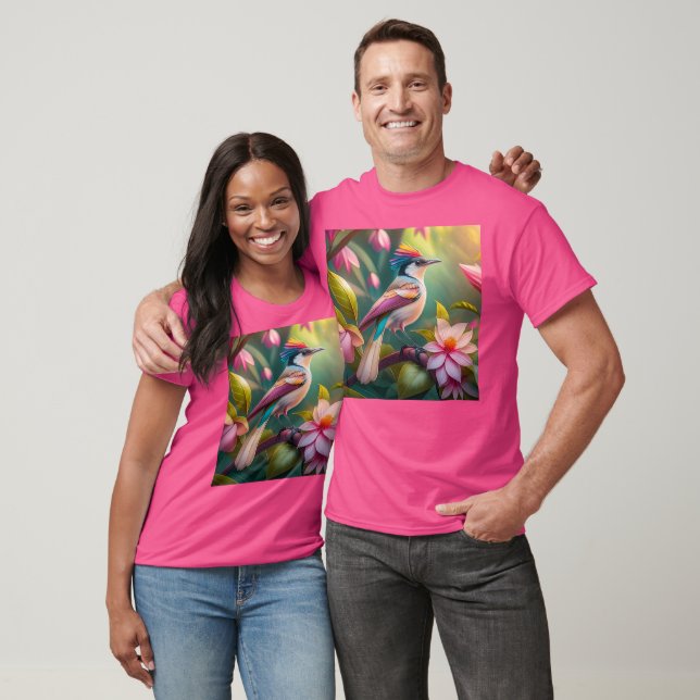 Rainbow crested Jay Fantasy Bird T-Shirt (Unisex)