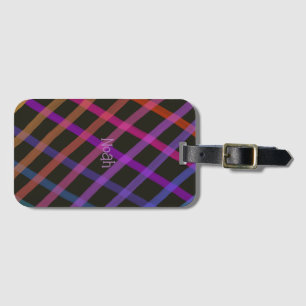Rainbow CrissCross Luggage Tag
