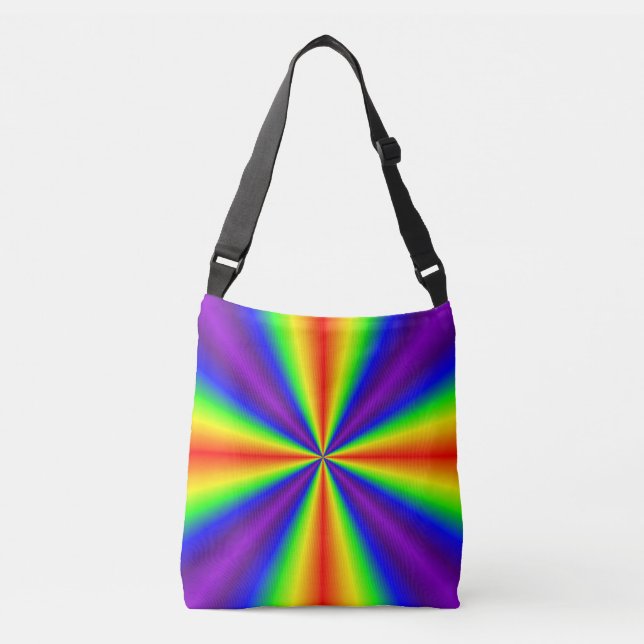 Rainbow Cross Crossbody Bag (Front)