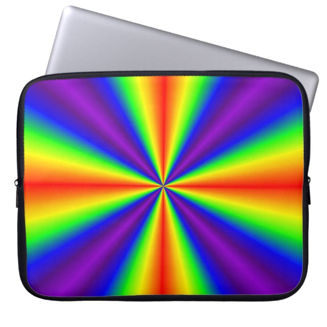 Rainbow Cross Laptop Sleeve (Front)