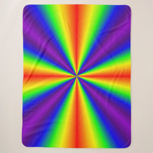 Rainbow Cross Sherpa Blanket