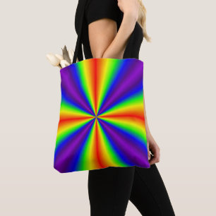 Rainbow Cross Tote Bag