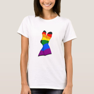 Rainbow Crossed Legs T-Shirt