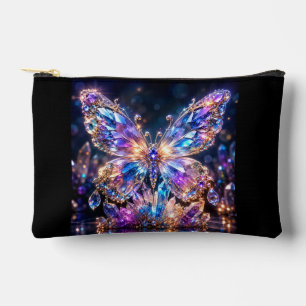 Rainbow Crystal Butterfly Colourful Sparkle Accessory Pouch