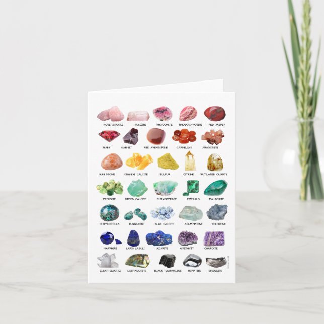 Rainbow Crystal Collection Blank Greeting Cards (Front)