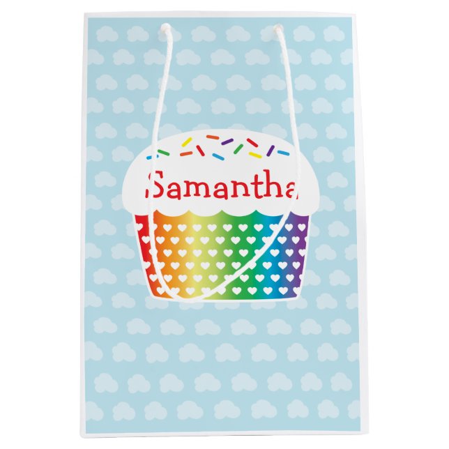 Rainbow Cupcake Gift Bag (Front)